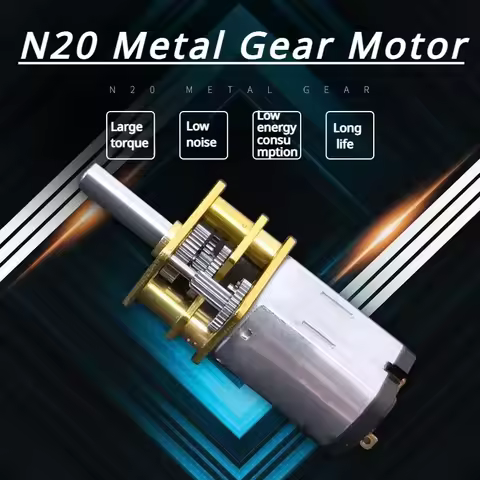 GA12-N20 DC 3V 6V 12V Micro Metal Gear Motor Gear Wheel Gear Motor 30RPM 50RPM 60RPM 100RPM 150RPM 2
