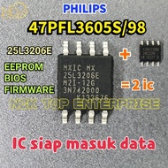 PHILIPS 47PFL3605S/98 IC MX25L3206E + 24C32 EEPROM / BIOS / FIRMWARE 47PFL3605 47PFL3605S