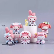 Influencer Pink Bow Melody Cake Decoration Girl Birthday Party Birthday Decoration Dessert Doll Plug
