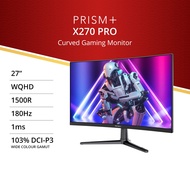 PRISM+ X270 PRO | 27'' 180Hz 1ms | 1500R Curved WQHD AMD FreeSync™ Premium Gaming Monitor [2560 x 14