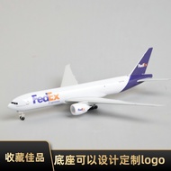 Ready Stock Boeing Airplane Model Simulation Alloy FEDEX Freight Airlines Federal Express B777 Model