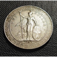 British Trade Dollar Silver Coin 1 Dollar Year 1899 B - High Grade Original