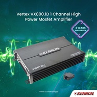 Kennon Vertex Series VX800.1D 1 Channel High Power Mosfet Amplifier/Car amplifier/Amplifier kereta
