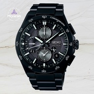 Seiko Astron SSH155J1 Solar GPS Satelit Radio Gelombang Dwi Jam Chronographe Tali Logam Lelaki, Perg