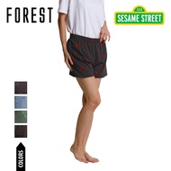 Forest Seluar DalamPerempuan | (1 Pc) Forest X Sesame Street Lady Cotton Spandex Boxer Short Selecte