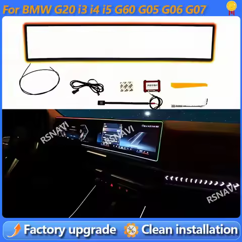 For BMW G20 G26 G60 G05 X5 G06 X6 G07 X7 M3 M4 i3 i4 i5 Series Car Monitor Display Ambient Light Par