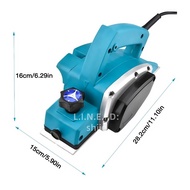 ของแท้ 100%  กบไฟฟ้า 3 นิ้ว รุ่น 1900B กำลัง 580W แถมฟรี! ใบมีด 2 ใบ กินไม้ลึก 2mm งานละเอียด