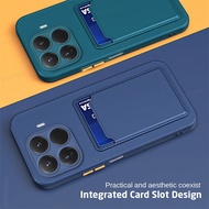 For Xiaomi 15T Pro 5G Case Square Card Slot Holder Cover For Xiaomi15T Mi15T Mi 15t 14t 13T 15 T Pro