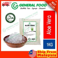 HALAL Aloe Vera Cube / 1KG - 糖水芦荟 | 即食免煮 | cube jelly bubble Instant Beverage Dessert Milk Tea Toppi