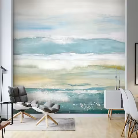 Custom Graffiti sea breeze wallpaper for living room TV sofa background wall covering bedroom art 3D