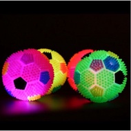 Rubber Spike Ball with Flashing Light