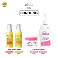 WHITE INC BUNDLING ALPHA GLOWHITE BODY MASK & BODY LOTION - AHA WHITENING BODY SERUM & BODY LOTION -