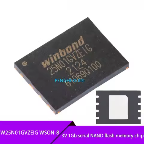 5/10PCS W25N01GVZEIG WSON-8 3V 1Gb serial NAND flash memory chip 25N01GVZEIG