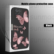 For Samsung A12 Samsung M12 Samsung F12 Phone Case Pink Shiny Butterfly