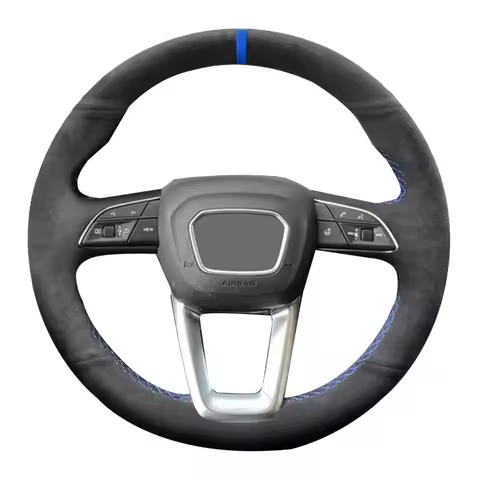 For Audi A3 S3 8Y A4 S4 B9 A5 S5 Q2 Q3 F3 Q5 FY SQ5 Q7 4M SQ7 Q8 SQ8 RSQ8 (O Shape) Suede Leather Ca