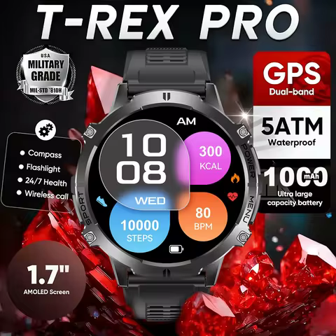 New T-Rex3 Ultra 1100mAh Battery Smart Watch GPS Track Compass IP69K Waterproof Sports tracker Outdo