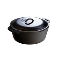 LODGE Cast Iron Dutch Oven With Lid 6.62L (USA)