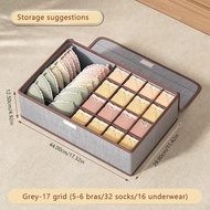 EUNICE Underwear Storage Box With Lid Dustproof Socks Bra Drawer Clothes Storage Organizer Underwear