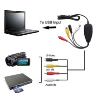 Ezcap172 USB 2.0 Video Grabber AV S-Video Game Audio Capture Card for Old Tape VHS Player 8mm Casset