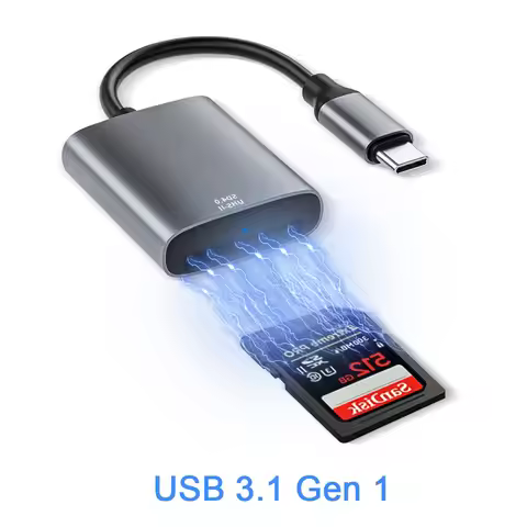 USB C UHS-II SD 4.0 Card Reader Type C OTG Memory Card Adapter Support UHS-I SDHC SDXC For iPhone 15