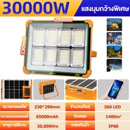 KKSKY【สว่างมาก กันน้ำ】ไฟโซล่าเซลล์ 8000W 20000W ไฟฉุกเฉินพกพา ชาร์จ USB ไฟแคมป์ ไฟบ้าน กันฟ้าผ่า IP6
