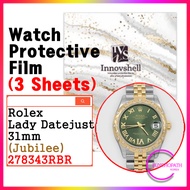 Screen Protector for Rolex Lady Datejust 31mm (3 sheets) / 278343RBR Jubilee / Scratch & Contaminati