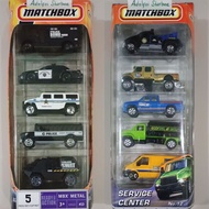 Matchbox gift pack contains 5 international armored car ford crown victoria police car hummer h2 suv