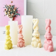 Resin DIY Epoxy Aroma Silicone Bunny Mould Handicrafts Candle Mold Long Ear Easter
