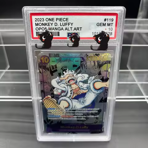 Diy Opcg Psa 10 2023 ONE PIECE MONKEY D. LUFFY OPO5-MANGA ALT.ART Self Control Collect Signature Tra
