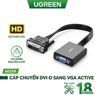 Active DVI-D to VGA converter from computer connecting to projector/screen Ugreen (40259)