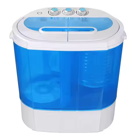 Portable Washing Machine, Compact, Lightweight 10 Pounds, Washing Machine with Rotary Cycle Dryer -