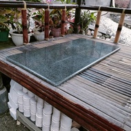 Daun meja/top table batu andesit/granit impala bintik bintik 120x60