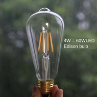 E27 Retro Energy-Saving Positive White Light Creative Light Source LED Bulb Adjustable Light E27 2W 4W 6W 8W Edison Retro Energy-Saving Lamp Filament LED Bulb Lamp Body Gold: White Warm White Voltage: 220v