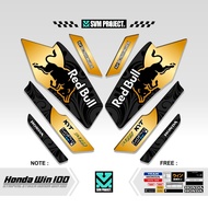 HONDA WIN STRIPING / MOTIF 76 / WIN 100 STICKER / WIN STICKERS / STICKERS / STREPING / STIPING / STR