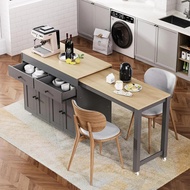New Arrival 74.5 Kitchen Island With Extendable Dining Table,rolling Kitchen Island On Wheels,kitche