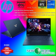 #1464 Used HP Victus 16-D0134TX 16.1" FHD 144Hz Intel i7-11800H 16G 512GB SSD RTX 3050 Gaming Laptop