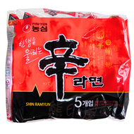 農心 - 農心韓國版辛辣麵 (120GX5包) (平行進口) (新舊包裝 隨機發貨)到期日 2026-5-1