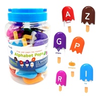 Mini ABC Pops Educational Toys Toddlers Montessori Toy Kid Back to School Matching Letter Words Engl