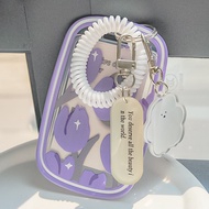 Ins Simple Flower Student Card Set Meal Card Holder Meal Card Holder Meal Card Holder Meal Card Hold