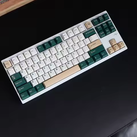 British Racing Green Keycaps ABS Doubleshot Cherry Profile Mechanical Keyboard Keycap