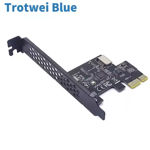 NEW Add on Card PCI Express 2.0 X1 USB 3.2 Gen1 TYPE-E Card PCIe Front Type-C Adapter Riser USB3.1 G