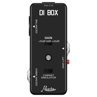 yunhaoSK- DI BOX LEF-331 Micro-DI with Cab Sim and Gain Guitar Effect Pedal True Bypass