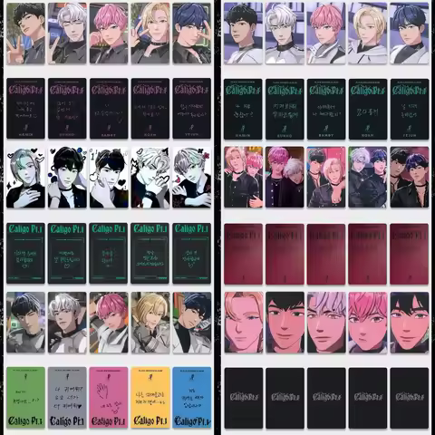 Kpop PLAVE 5Pcs/Set Lomo Cards List BAMBY HAMIN EUNHO YEJUN Caligo Pt.1 3rd Mini Album POCA YES24 UN