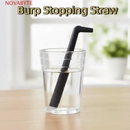 NOVABYTE 5 Pieces Hiccup Straw, L-Shaped PP Belch Stopper Straw, Useful Reusable Effective Universal