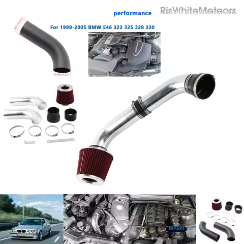 performance Cold Air Intake System Kit&Filter For 99-05 BMW E46 323i 325i 328i 330i I6 Engine Parts