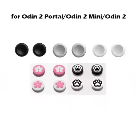 4PCS Colorful Big Joystick Cap Silicone Non-slip Game Console Joystick Rocker Accessories for Odin 2