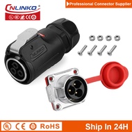 【Trending】 Cnlinko Lp24 3pin 25a M24 Aviation Waterproof Power Connector Plug Socket For Audio Visua