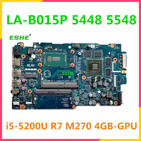 LA-B015P For DELL Inspiron 14 5448 15 5584 Laptop Motherboard CN-0808D6 CN-0VW3X0 With i5-5200U i7-5
