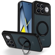 Casing for Xiaomi Redmi K90 Pro Max 5G K90ProMax Phone Case 360° Rotate Magnetic Adsorb Wireless Cha