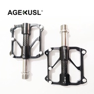 Aceoffix PD069 Bike Pedals Ti Titanium Axis 3 Bearing CNC Body For Brompton Dahon JAVA 3 Sixty Folding Bicycle Road Bike Mini Pedals 165g